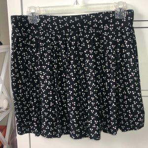 American Rag black mini skirt with flower petals